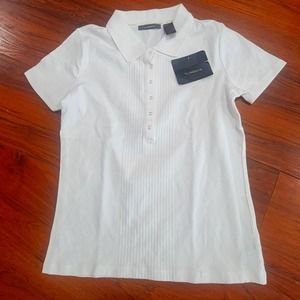 Liz Claiborne knit Polo sz med
